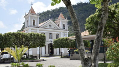 Praça principal de Duas Barras | Foto: Rogério Silva