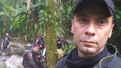 O capitão Alberto, comandante da UPP Camorim, morreu após ser baleado numa das pernas Foto: Reprodução