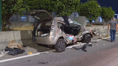 Carro do o militar do Exército Kayky Moyses Esposito Santos, de 21 anos, causou o acidente | Reprodução X