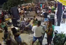 Homem é morto a tiros em bar de Nova Iguaçu; família aponta policial militar como autor | Imagem reprodução do vídeo